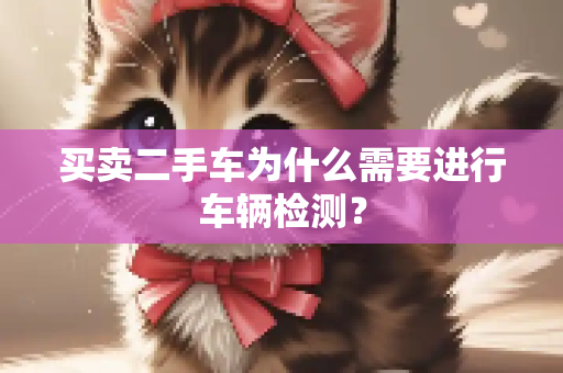 买卖二手车为什么需要进行车辆检测？
