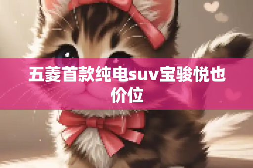 五菱首款纯电suv宝骏悦也价位