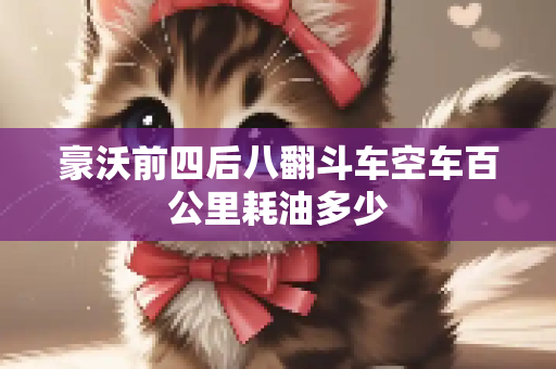 豪沃前四后八翻斗车空车百公里耗油多少