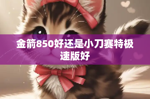 金箭850好还是小刀赛特极速版好