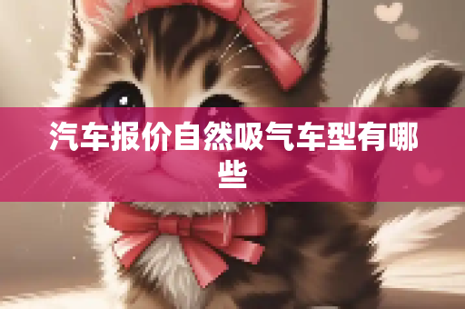 汽车报价自然吸气车型有哪些