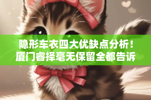 隐形车衣四大优缺点分析！厦门睿择毫无保留全都告诉你！