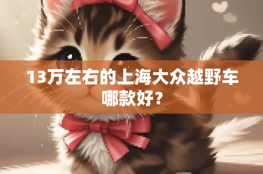 13万左右的上海大众越野车哪款好？