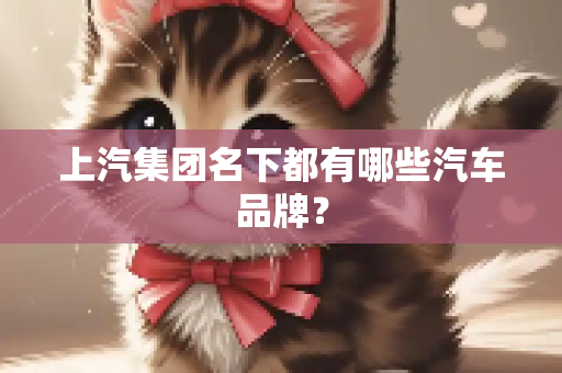 上汽集团名下都有哪些汽车品牌？