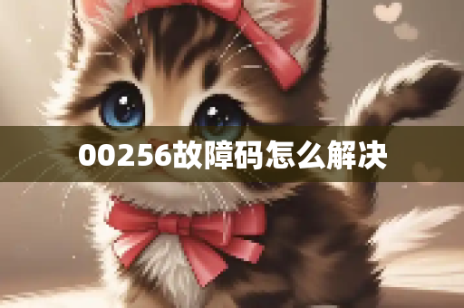 00256故障码怎么解决