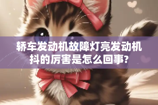 轿车发动机故障灯亮发动机抖的厉害是怎么回事?