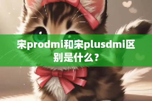 宋prodmi和宋plusdmi区别是什么？