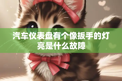 汽车仪表盘有个像扳手的灯亮是什么故障