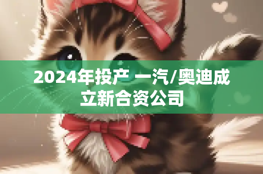 2024年投产 一汽/奥迪成立新合资公司