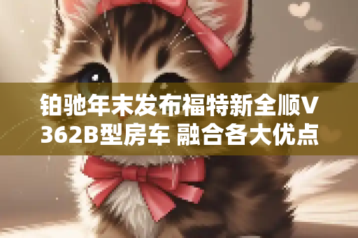 铂驰年末发布福特新全顺V362B型房车 融合各大优点制造