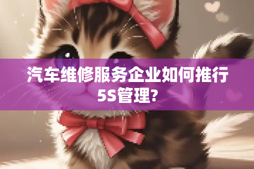 汽车维修服务企业如何推行5S管理?