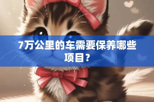 7万公里的车需要保养哪些项目？