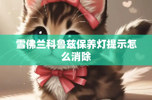 雪佛兰科鲁兹保养灯提示怎么消除