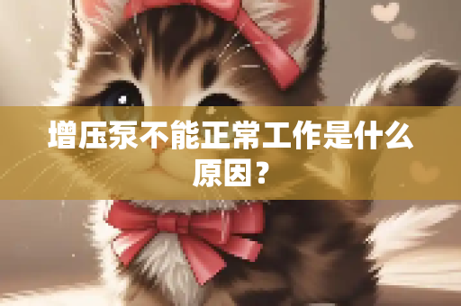 增压泵不能正常工作是什么原因？