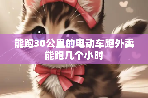 能跑30公里的电动车跑外卖能跑几个小时