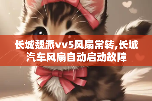长城魏派vv5风扇常转,长城汽车风扇自动启动故障