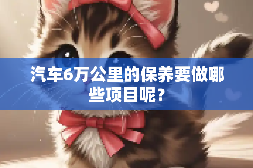 汽车6万公里的保养要做哪些项目呢？