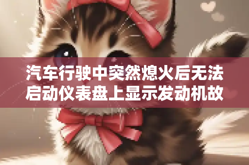 汽车行驶中突然熄火后无法启动仪表盘上显示发动机故障灯亮黄灯怎么办