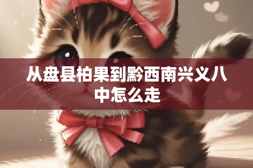 从盘县柏果到黔西南兴义八中怎么走