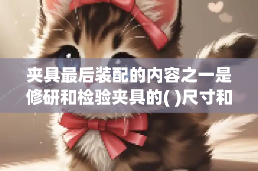 夹具最后装配的内容之一是修研和检验夹具的( )尺寸和精度。