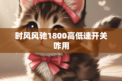 时风风驰1800高低速开关咋用