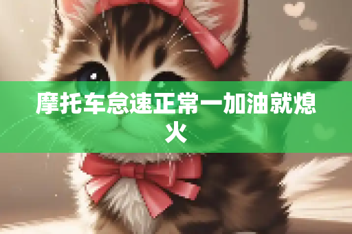 摩托车怠速正常一加油就熄火