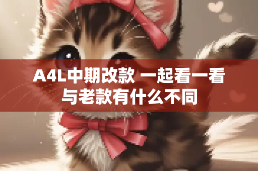 A4L中期改款 一起看一看与老款有什么不同