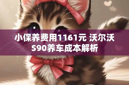 小保养费用1161元 沃尔沃S90养车成本解析