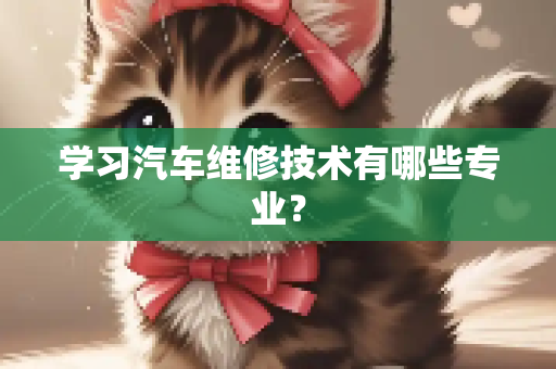 学习汽车维修技术有哪些专业？