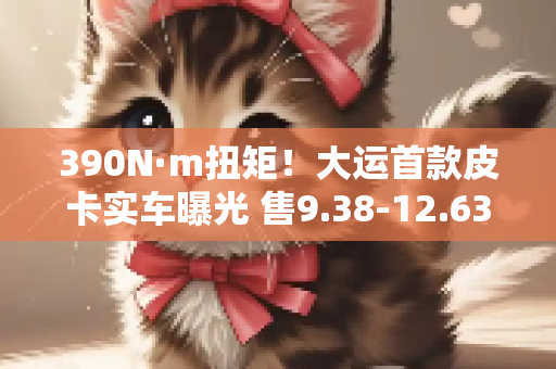 390N·m扭矩！大运首款皮卡实车曝光 售9.38-12.63万元