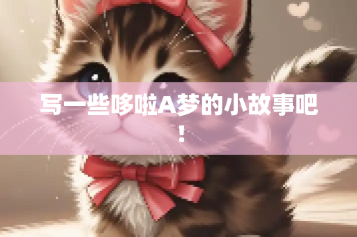 写一些哆啦A梦的小故事吧！