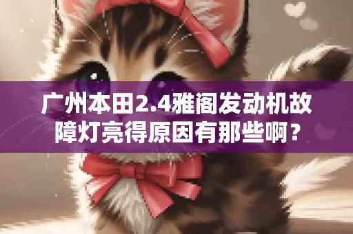 广州本田2.4雅阁发动机故障灯亮得原因有那些啊？