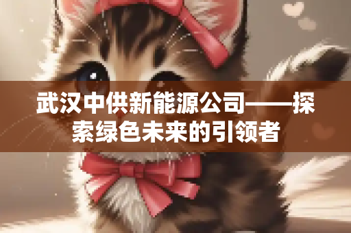 武汉中供新能源公司——探索绿色未来的引领者