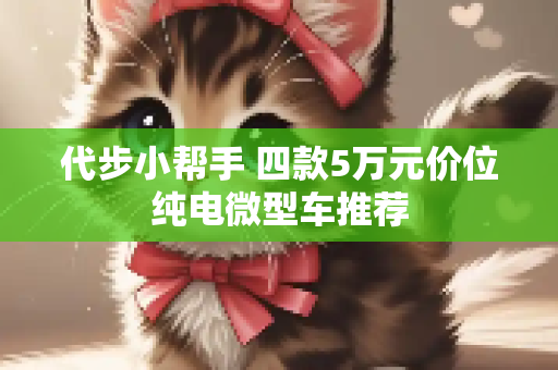代步小帮手 四款5万元价位纯电微型车推荐
