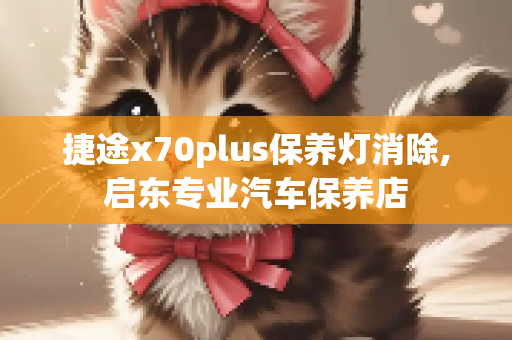 捷途x70plus保养灯消除,启东专业汽车保养店