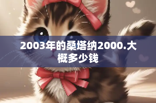 2003年的桑塔纳2000.大概多少钱