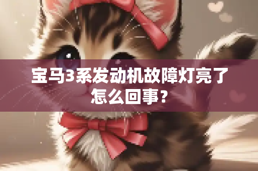 宝马3系发动机故障灯亮了怎么回事？