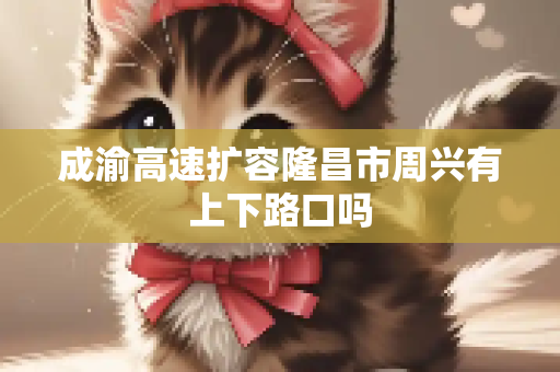 成渝高速扩容隆昌市周兴有上下路口吗