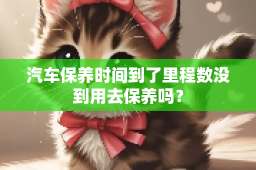 汽车保养时间到了里程数没到用去保养吗？