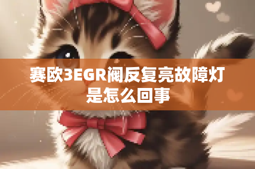赛欧3EGR阀反复亮故障灯是怎么回事