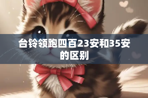 台铃领跑四百23安和35安的区别