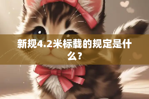 新规4.2米标载的规定是什么？