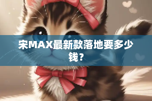 宋MAX最新款落地要多少钱？
