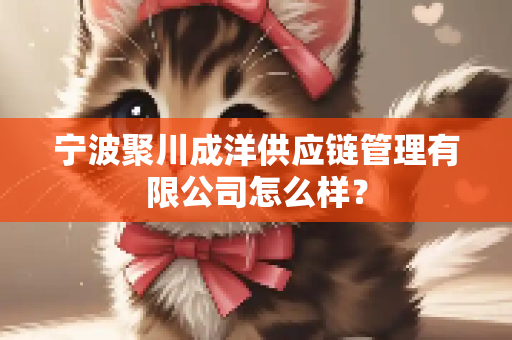 宁波聚川成洋供应链管理有限公司怎么样？