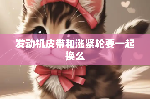 发动机皮带和涨紧轮要一起换么