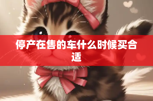 停产在售的车什么时候买合适
